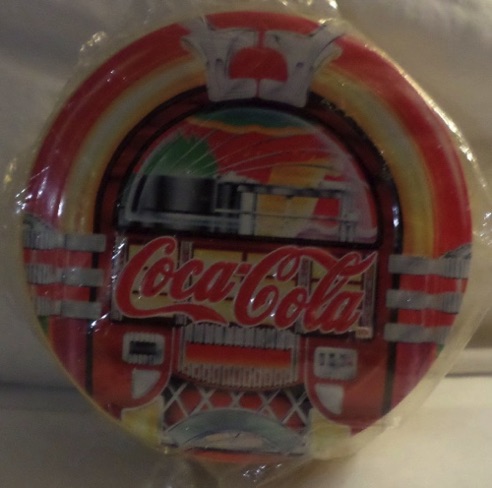 07602-1 € 5,00 coca cola voorraadblikje ijzer afb jukebox ca 10 cm